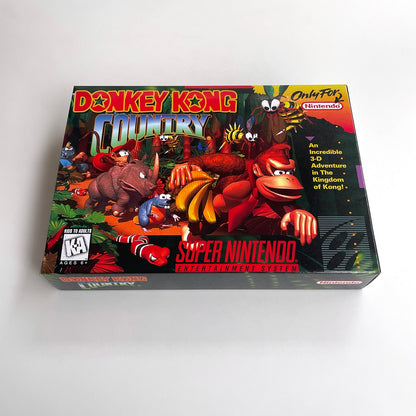 Donkey Kong Country SNES Cartridge with Box
