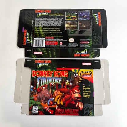 Donkey Kong Country SNES Cartridge with Box
