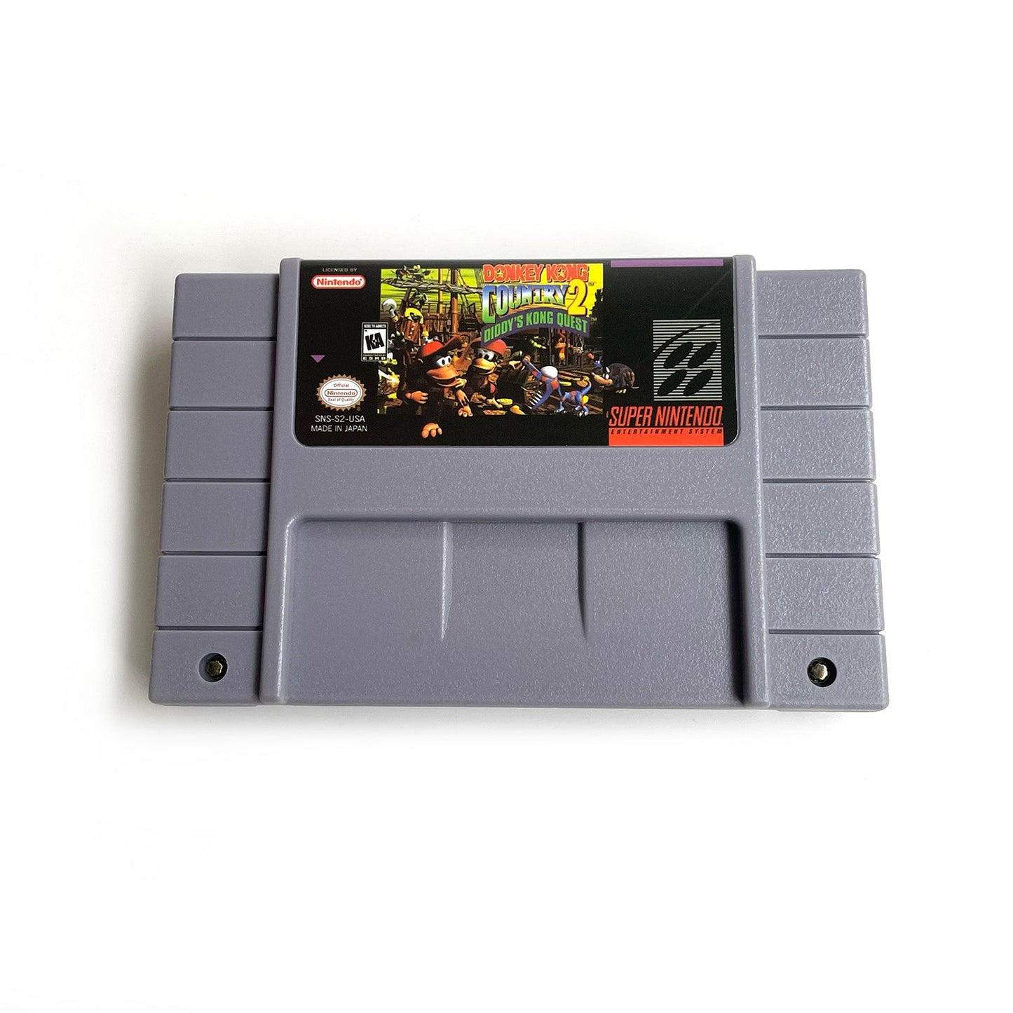 Donkey Kong Country 2 SNES Cartridge with Box | Diddy’s Kong Quest