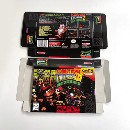 Donkey Kong Country 2 SNES Cartridge with Box | Diddy’s Kong Quest