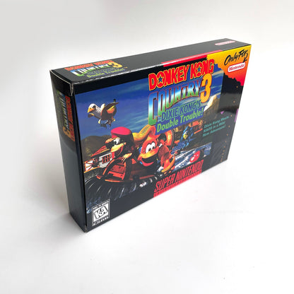 Donkey Kong Country 3 SNES Cartridge with Box | Super Nintendo