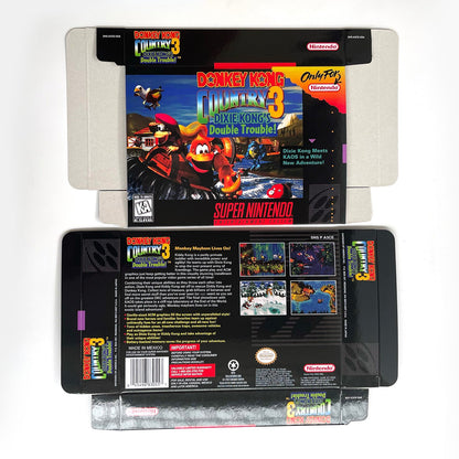 Donkey Kong Country 3 SNES Cartridge with Box | Super Nintendo