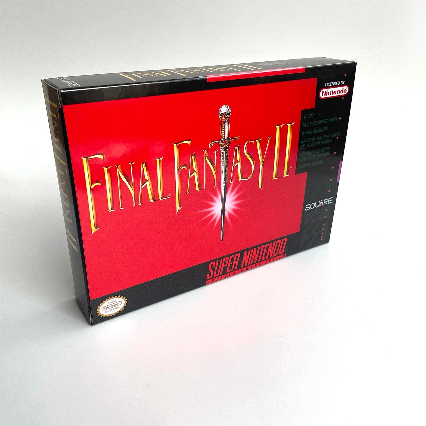 Final Fantasy II SNES Cartridge with Box | Super Nintendo RPG