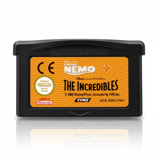 Finding Nemo + The Incredibles - Gameboy Advance GBA (EU Version)