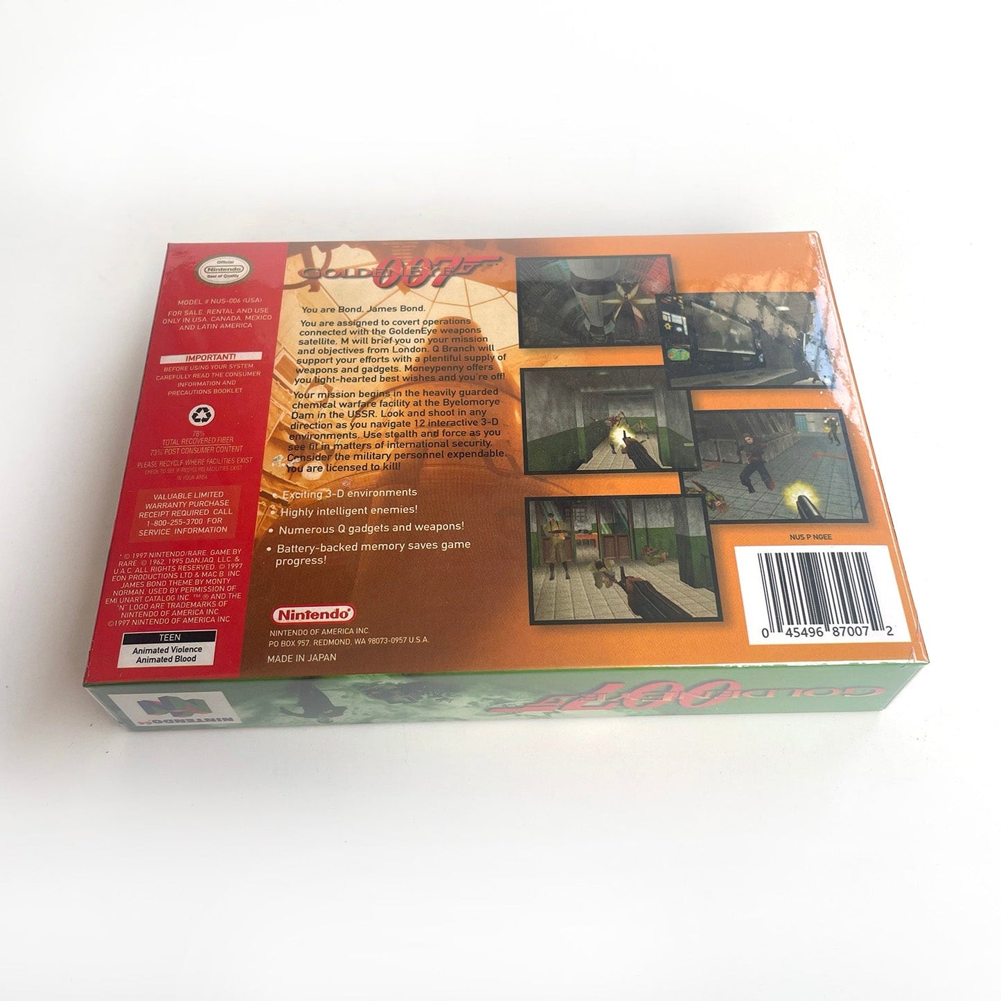 GoldenEye 007 N64 – Nintendo 64 Cartridge with Box