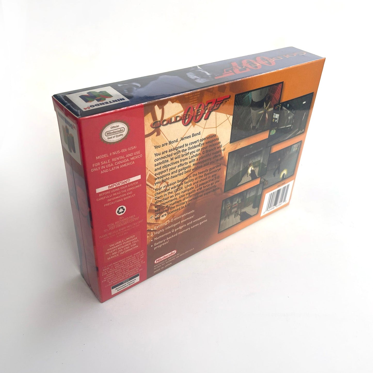 GoldenEye 007 N64 – Nintendo 64 Cartridge with Box