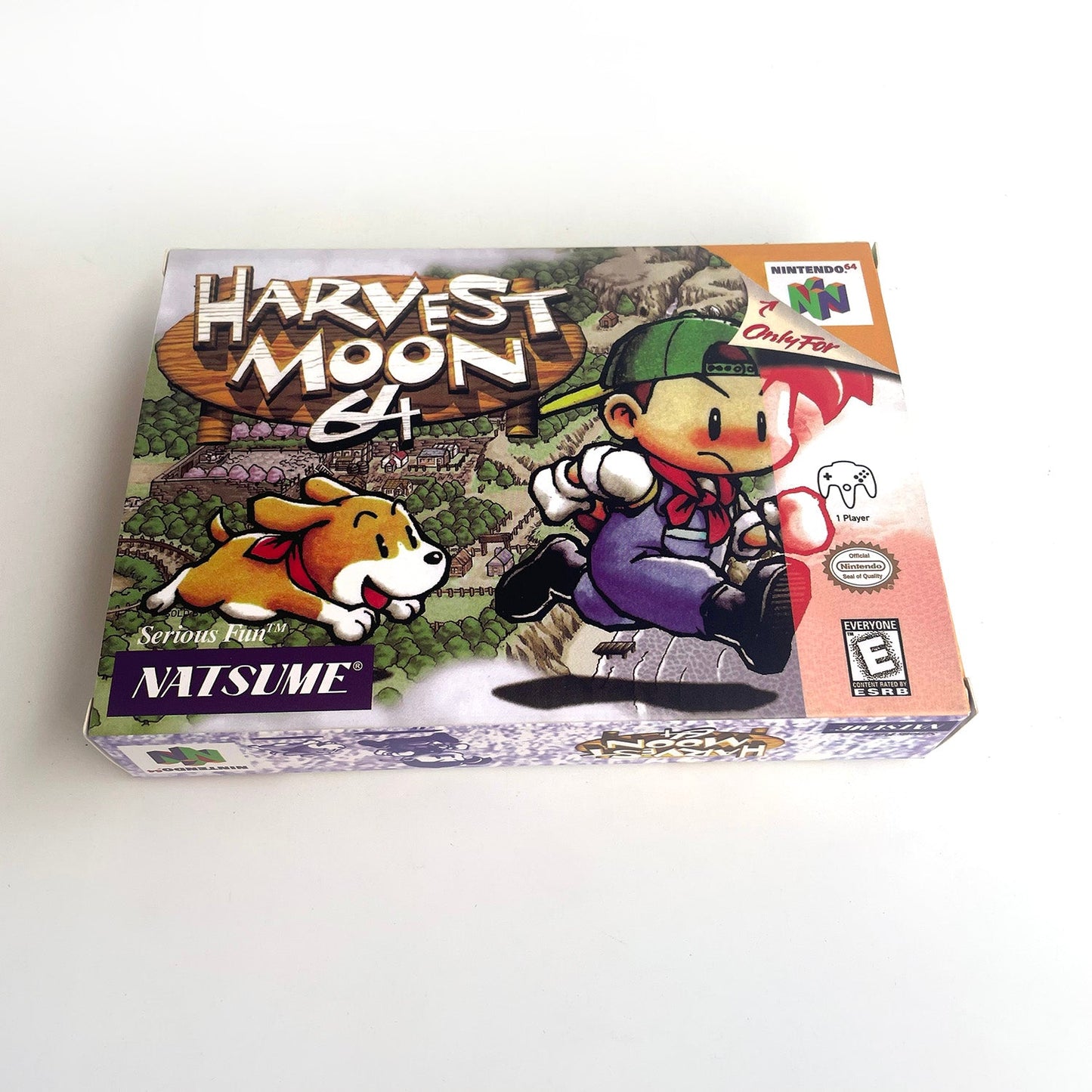 Harvest Moon 64 Nintendo 64 box front cover artwork