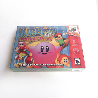 Kirby 64 The Crystal Shards N64 box front cover artwork