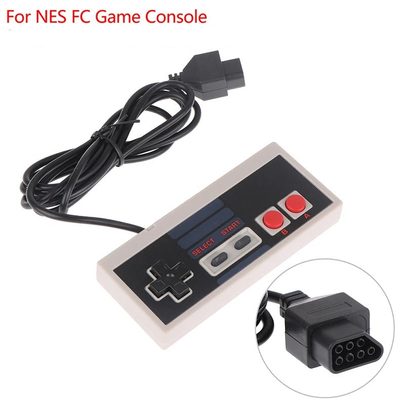 7-poliges NES-Gamepad – kabelgebundener Joystick, kompatibel mit der NES FC-Konsole