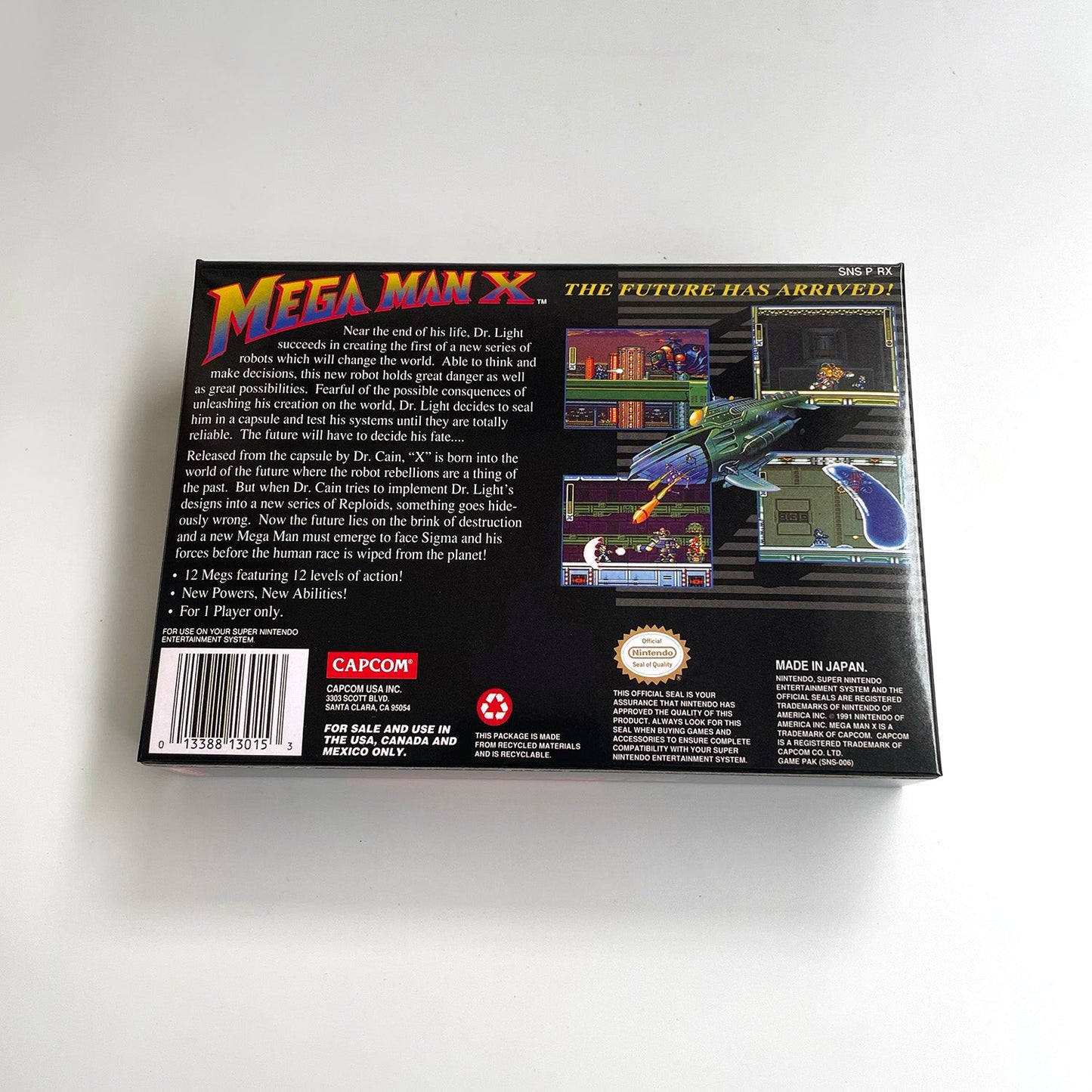 Mega Man X SNES Cartridge with Box | Super Nintendo