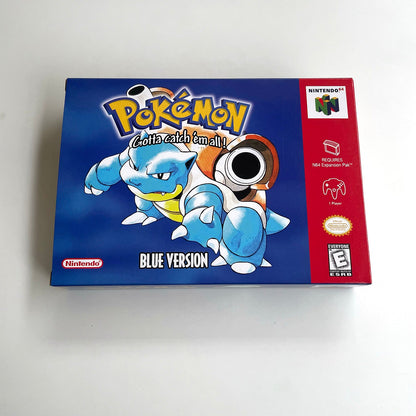 Pokémon Blue Version N64 Cartridge with Box
