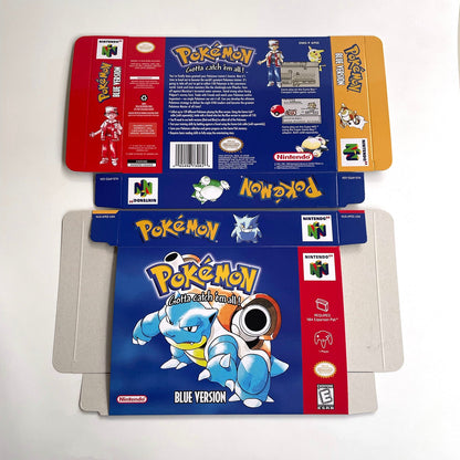 Pokémon Blue Version N64 Cartridge with Box