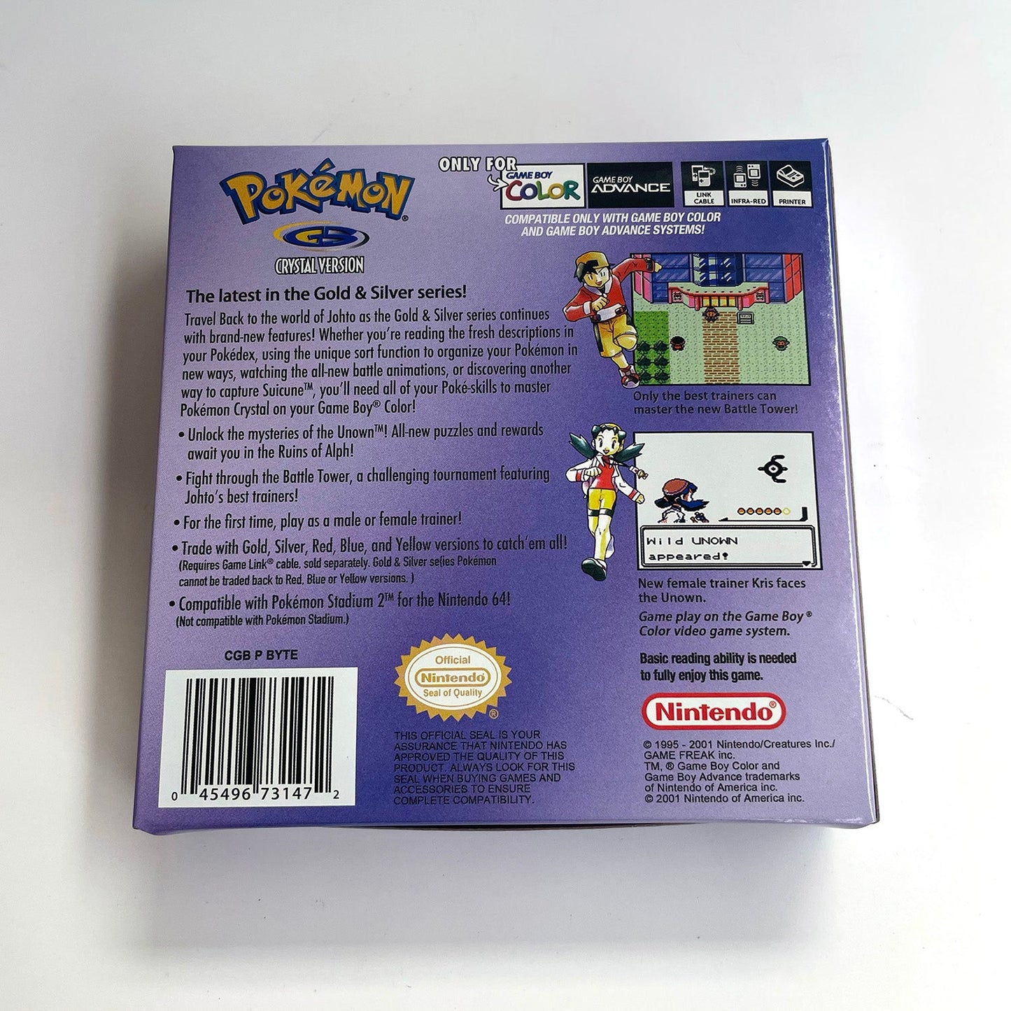 Pokémon Crystal Version RTC  - Real Time Clock Gameboy Color GBC