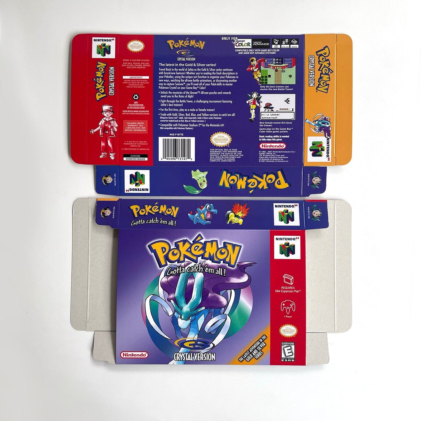 Pokémon Crystal Version N64 with Box