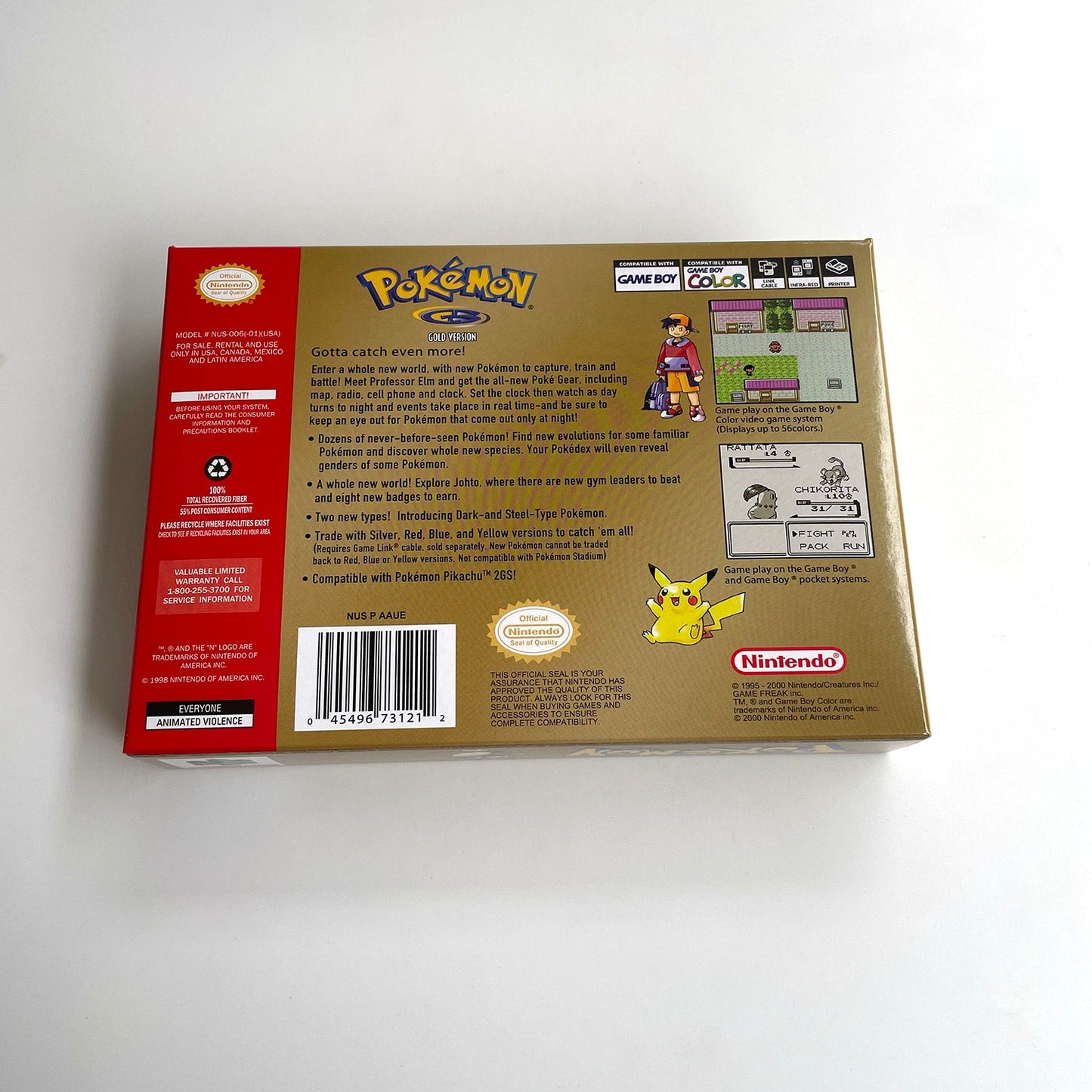 Pokémon Gold Version N64 – Nintendo 64 Cartridge with Box