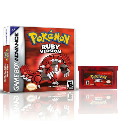 Pokemon Series GBA Game Card Boxed US English Version