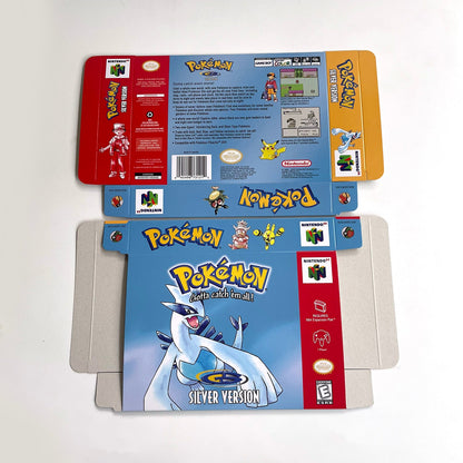 Pokémon Silver Version N64 – Nintendo 64 Cartridge with Box