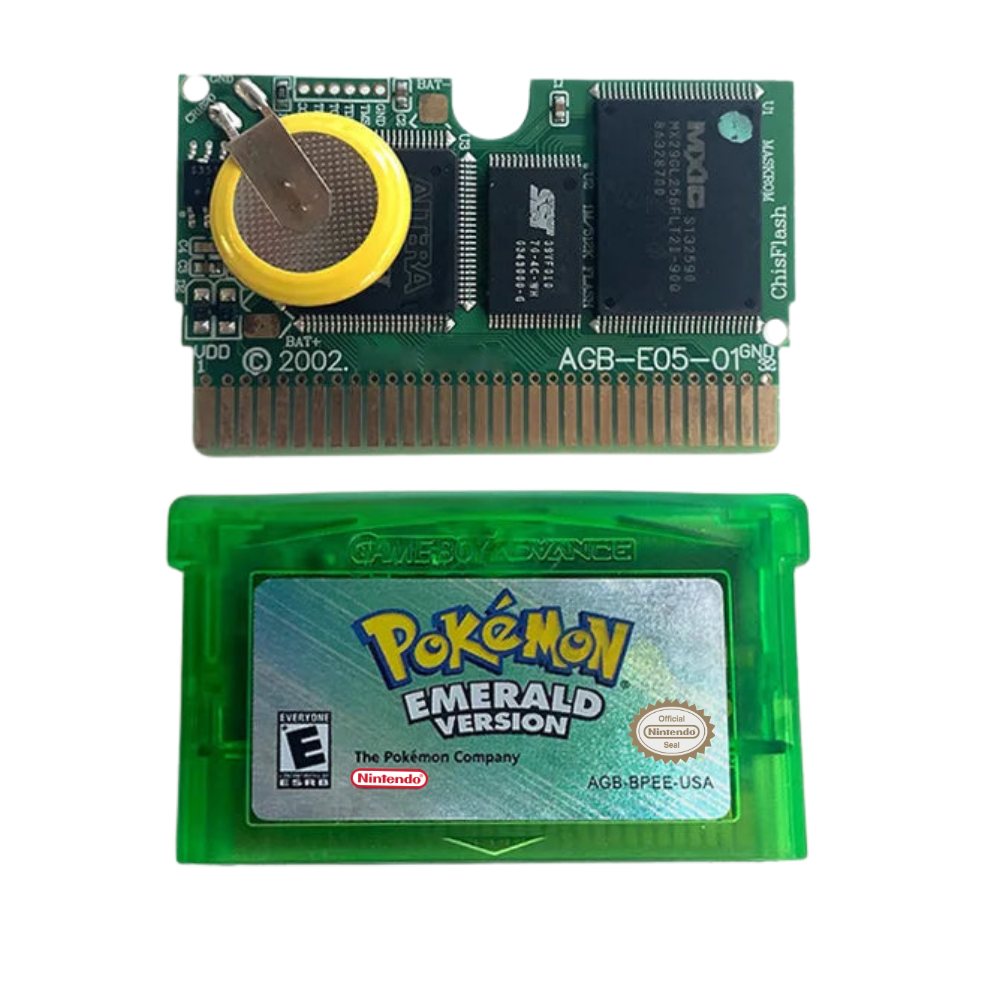 Pokémon Emerald Version RTC Complete Set - Gameboy Advance GBA