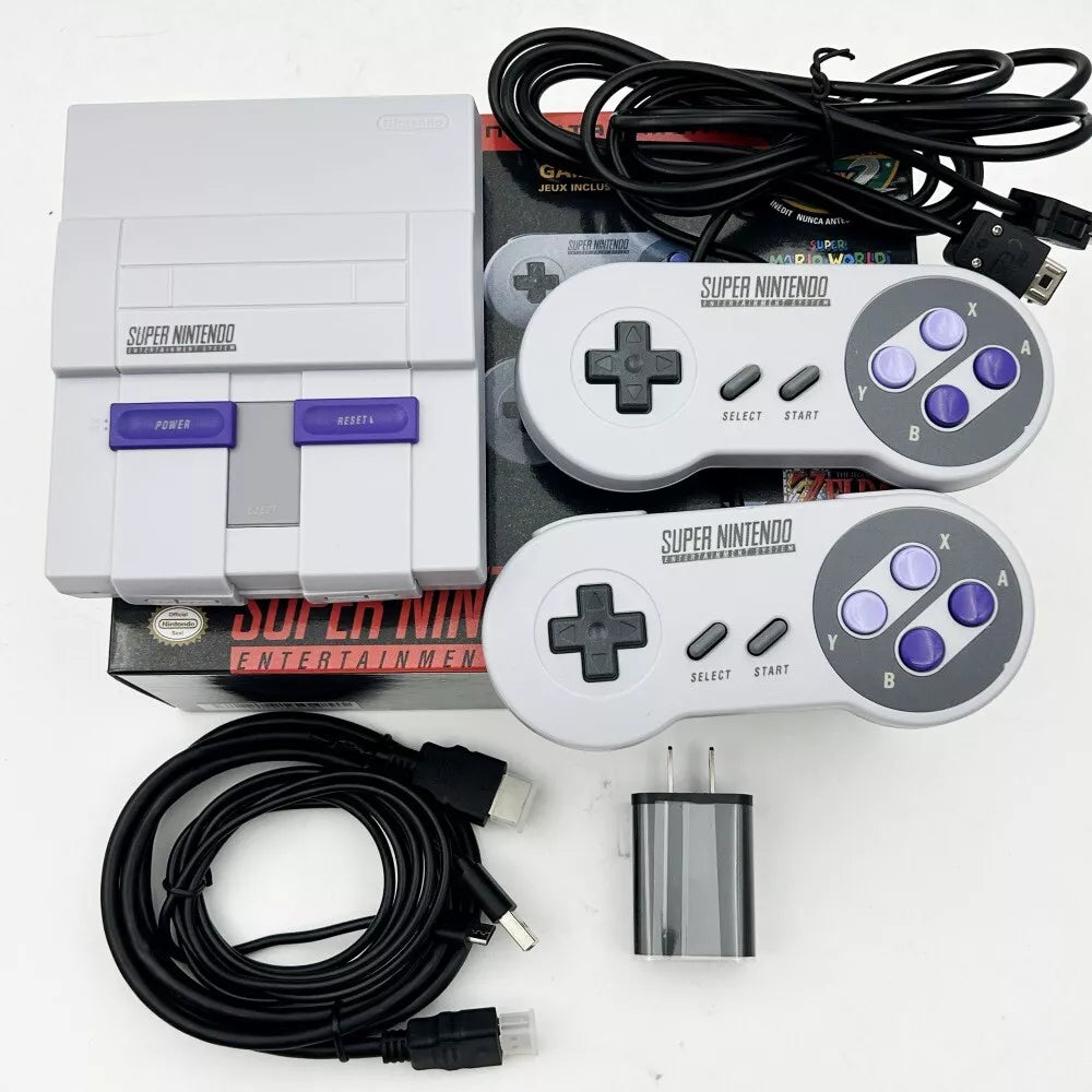 Super Nintendo Entertainment System Classic Edition built in 21 Games - Authentic Console