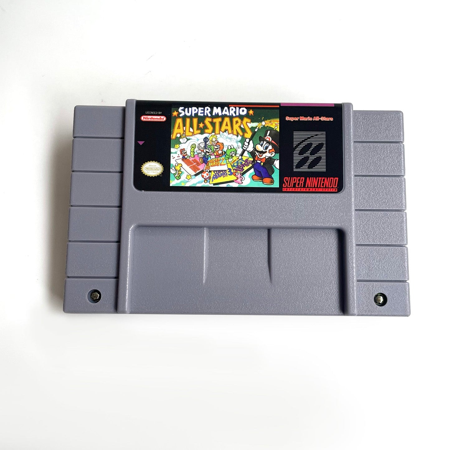 Super Mario All-Stars SNES Cartridge with Box | Super Nintendo 4-in-1 Collection