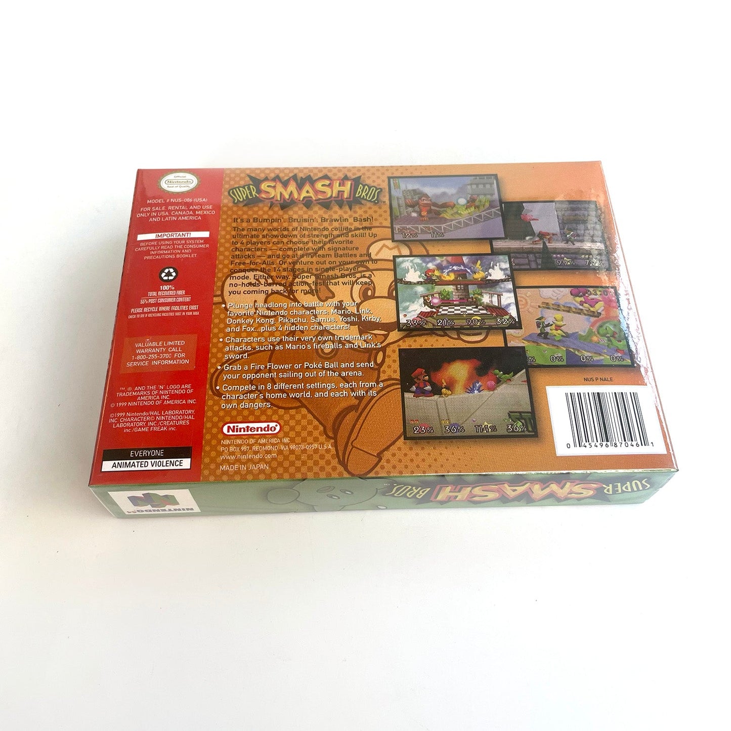 Super Smash Bros N64  – Nintendo 64 Cartridge with Box